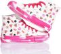 Mimanera Handgemaakte Roze Witte Sneakers Aangepast Multicolor Dames - Thumbnail 3