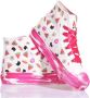 Mimanera Handgemaakte Roze Witte Sneakers Aangepast Multicolor Dames - Thumbnail 4