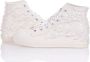 Mimanera Parel Versierde Witte Platform Sneakers White Dames - Thumbnail 5