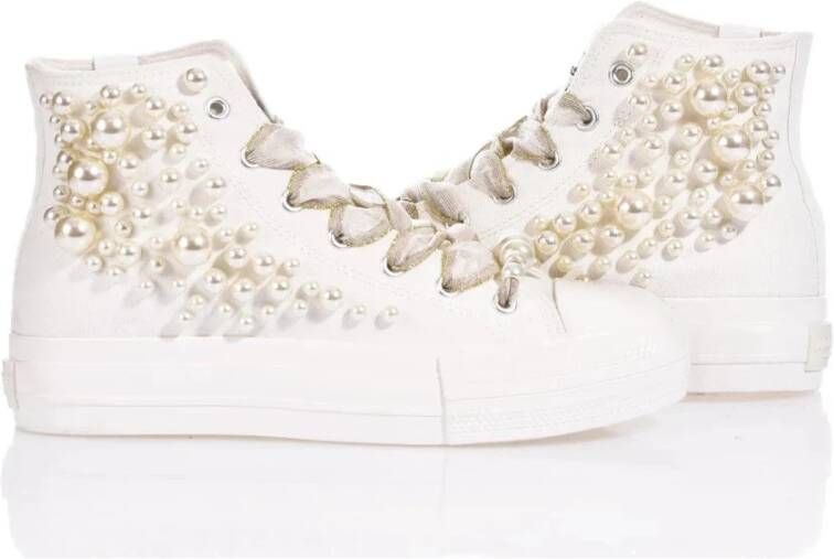 Mimanera Platform Sneakers met Parelmoer