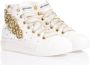 Mimanera Witte Gouden Sneakers met Swarovski Accenten White Dames - Thumbnail 2
