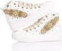 Mimanera Witte Gouden Sneakers met Swarovski Accenten White Dames - Thumbnail 3