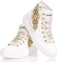 Mimanera Witte Gouden Sneakers met Swarovski Accenten White Dames - Thumbnail 4