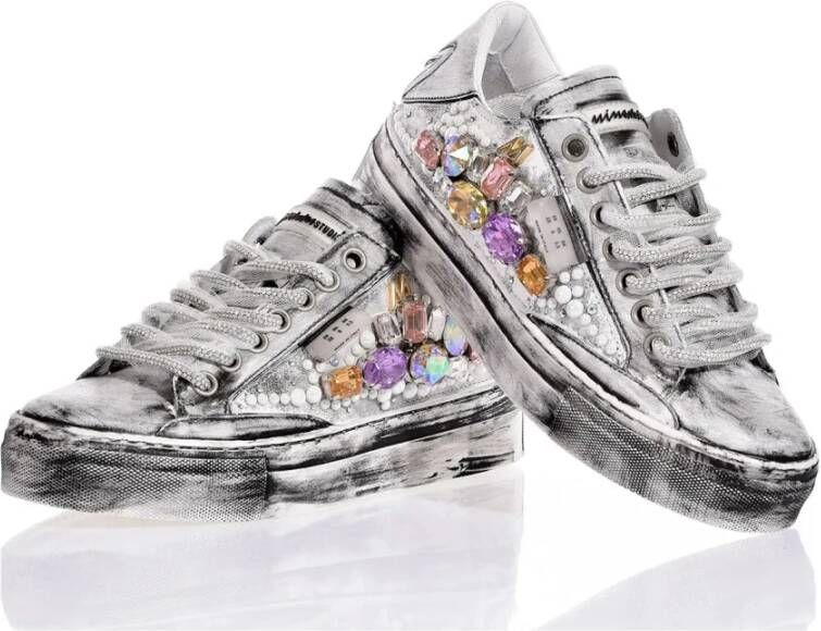 Mimanera Witte Platform Glitz Sneakers