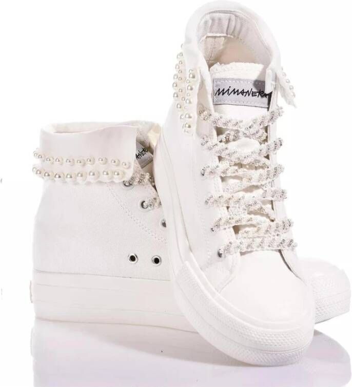 Mimanera Pearl-Embellished Platform Sneakers