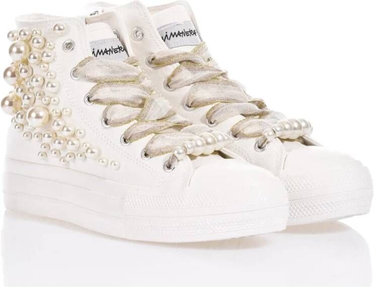 Mimanera Witte Platform Sneakers voor Vrouwen White Dames