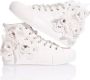 Mimanera Witte Sneakers met Bloemen Macramé White Dames - Thumbnail 3