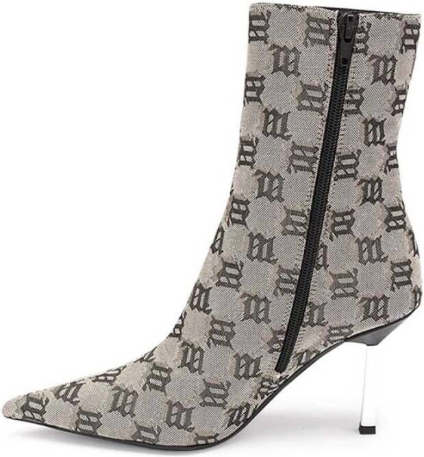 Misbhv Monogram Beige Enkellaars Beige Dames