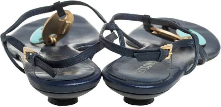 Missoni Pre-owned Leather sandals Blue Dames
