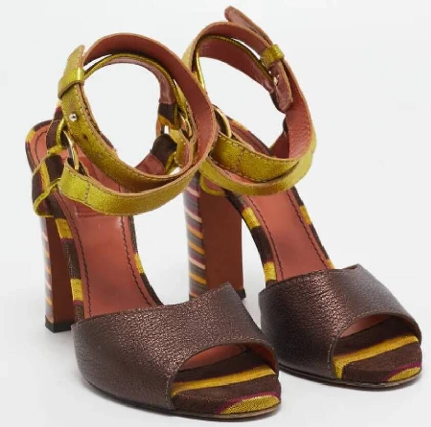 Missoni Pre-owned Leather sandals Multicolor Dames