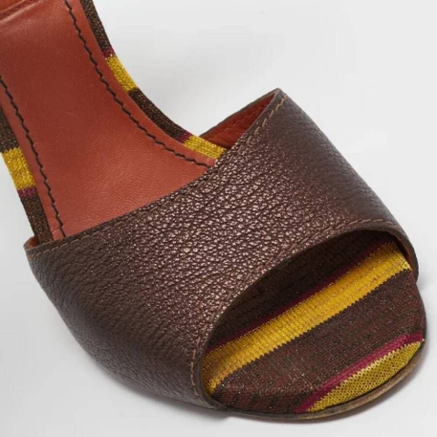 Missoni Pre-owned Leather sandals Multicolor Dames