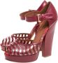 Missoni Pre-owned Leather sandals Red Dames - Thumbnail 3