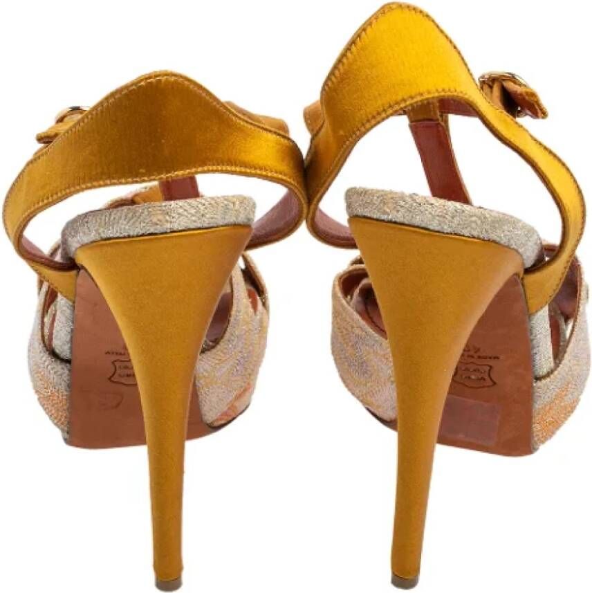 Missoni Pre-owned Satin sandals Multicolor Dames