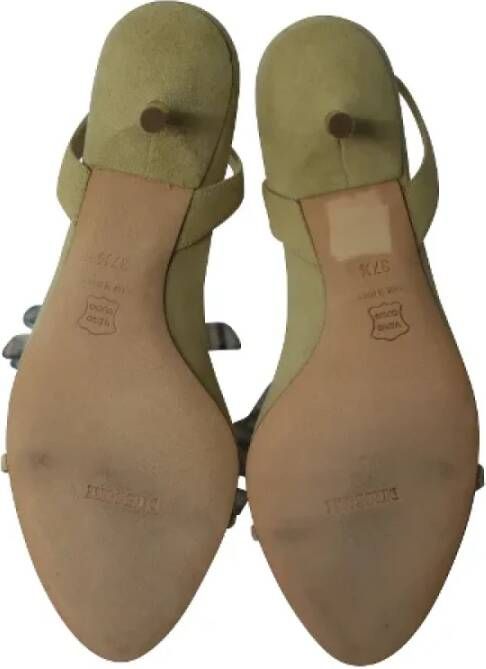Missoni Pre-owned Suede heels Green Dames