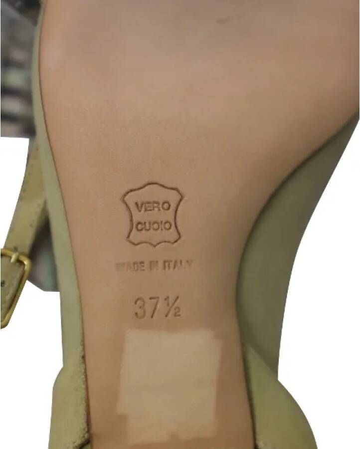 Missoni Pre-owned Suede heels Green Dames