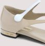 Miu Beige Patentleren Teenslippers - Thumbnail 2