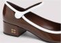 Miu Bruin Patent Leren Blokhak Pumps - Thumbnail 2