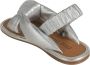 Miu Zilveren Platte Sandalen Grijs Dames - Thumbnail 3