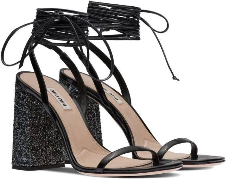 Miu High Heel Sandals Zwart Dames