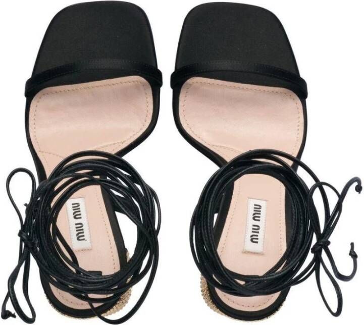 Miu High Heel Sandals Zwart Dames