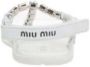 Miu Kristal Witte Touw Sandalen Gray Dames - Thumbnail 2