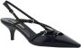 Miu Leren Kitten Heel Pumps met Bandjes Black Dames - Thumbnail 5