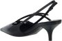 Miu Leren Kitten Heel Pumps met Bandjes Black Dames - Thumbnail 2