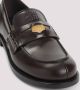 Miu Leren Loafers met Metalen Plaque - Thumbnail 2