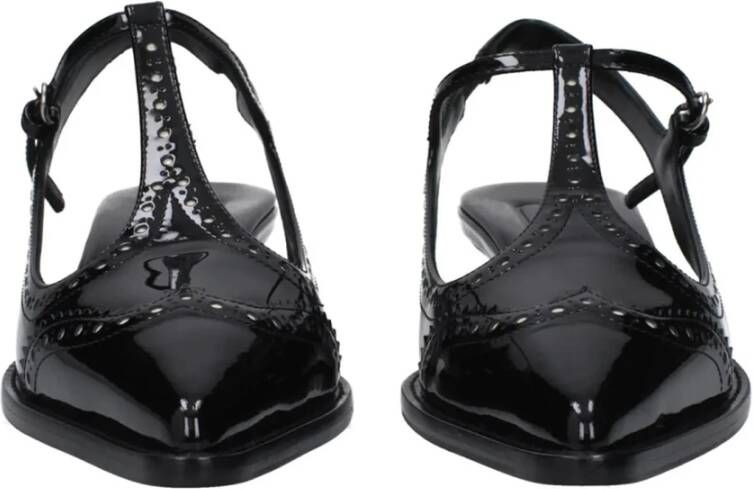 Miu Leren Slingback Pumps met Patentdetail