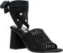 Miu Veterschoen Stoffen Sandalen Zwart Dames - Thumbnail 2