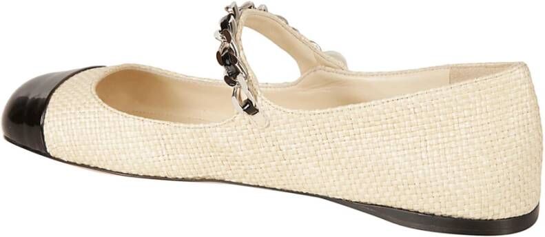 Miu Platte Schoenen 005 Beige Dames