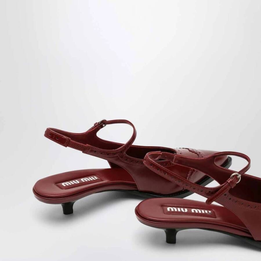 Miu Platte Slingback Schoenen