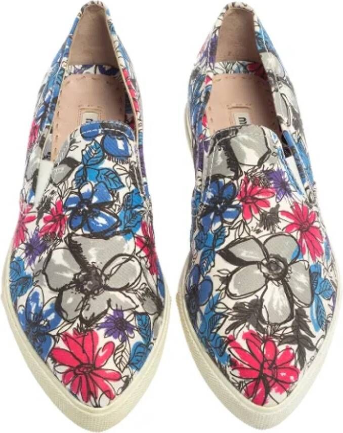 Miu Pre-owned Canvas flats Multicolor Dames