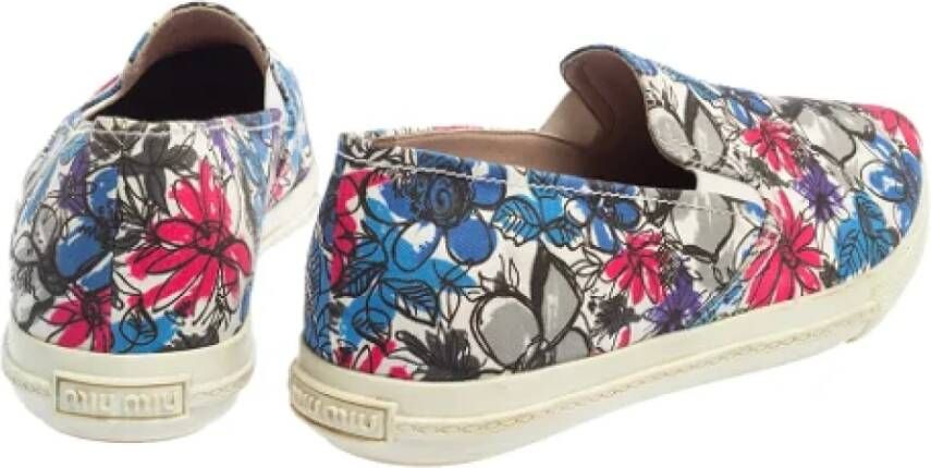 Miu Pre-owned Canvas flats Multicolor Dames