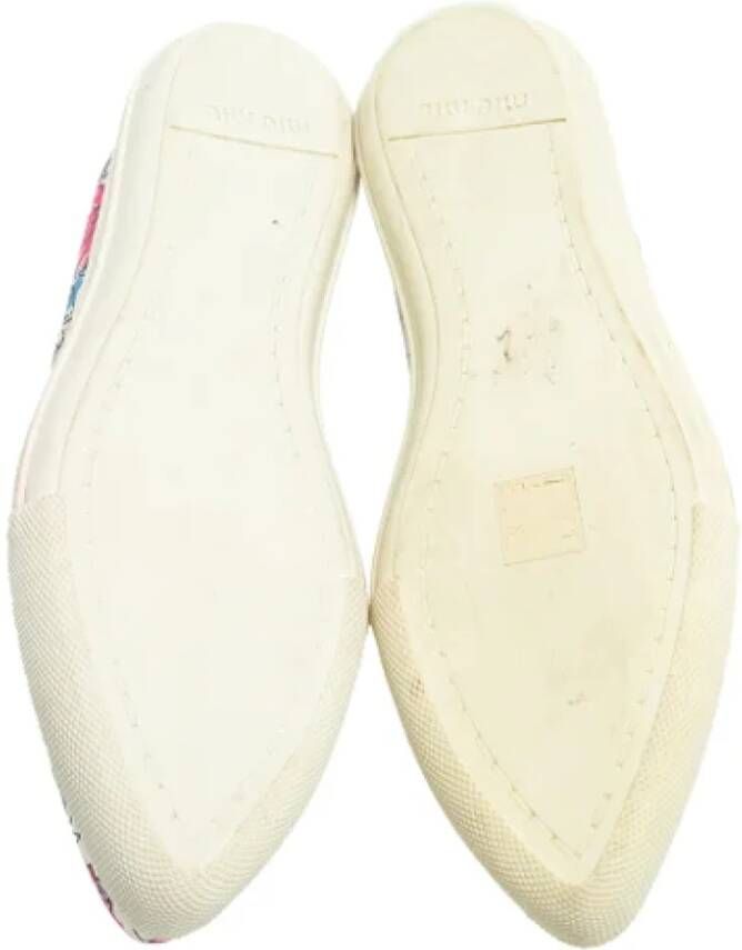 Miu Pre-owned Canvas flats Multicolor Dames