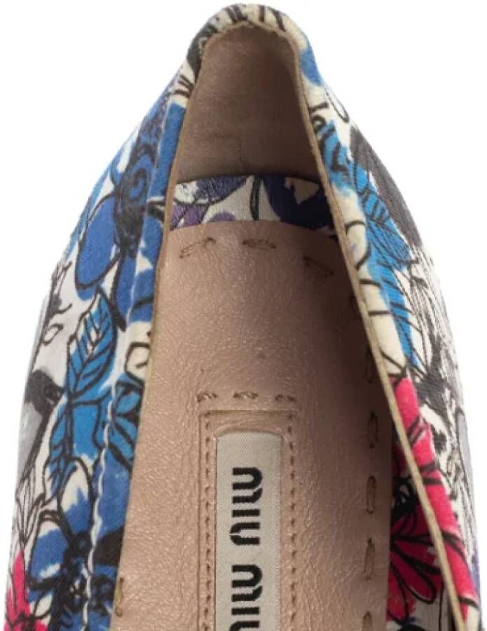 Miu Pre-owned Canvas flats Multicolor Dames