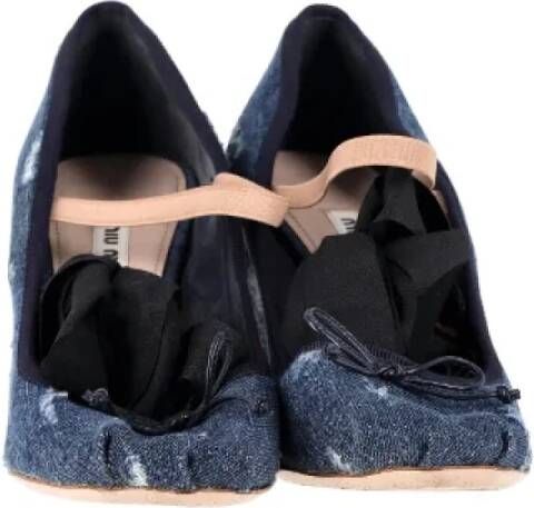 Miu Pre-owned Denim heels Blue Dames