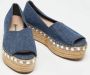 Miu Pre-owned Fabric espadrilles Blue Dames - Thumbnail 4