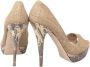 Miu Pre-owned Fabric heels Beige Dames - Thumbnail 4