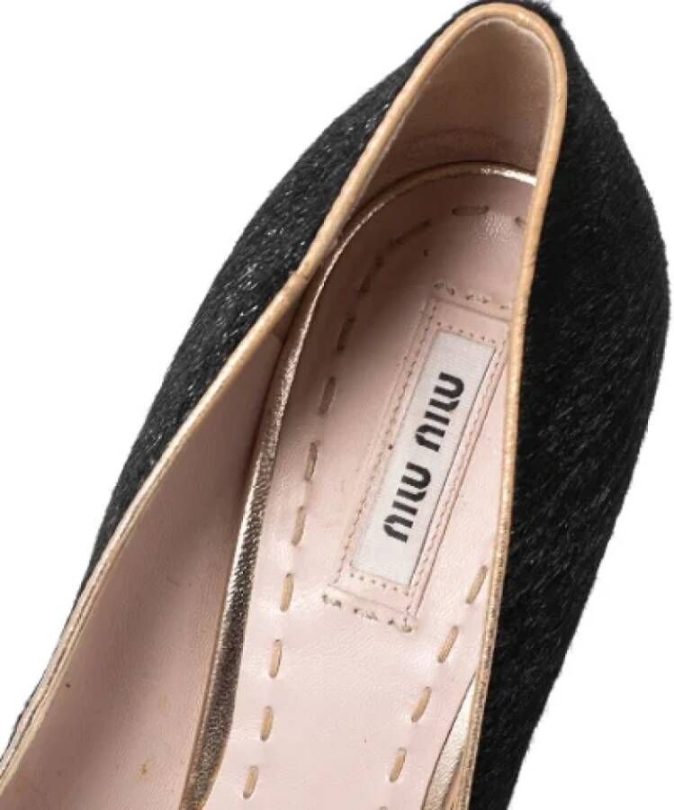 Miu Pre-owned Fabric heels Black Dames