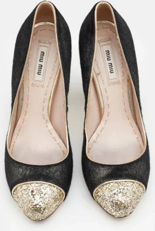 Miu Pre-owned Fabric heels Black Dames