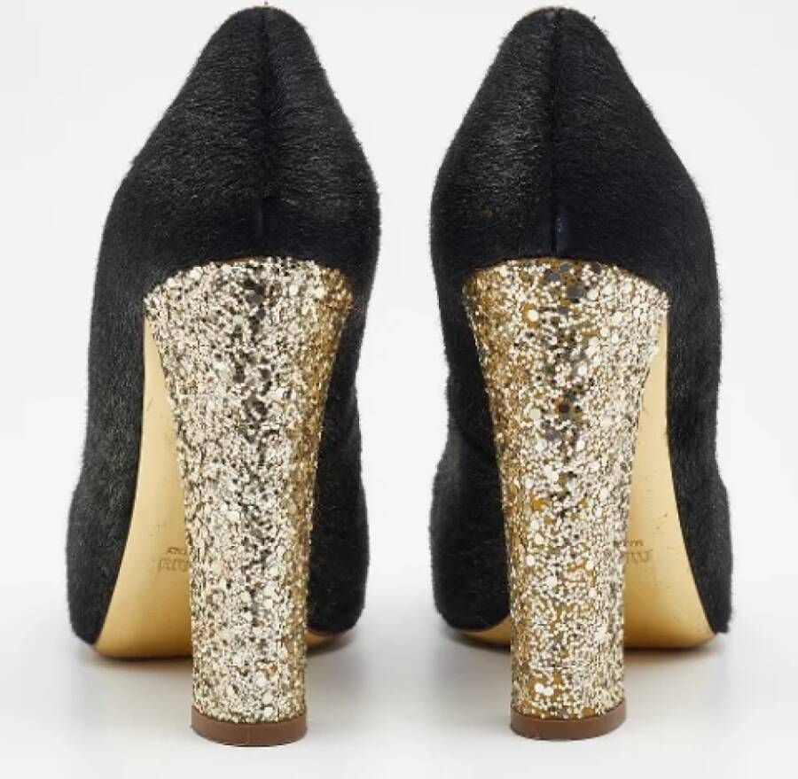 Miu Pre-owned Fabric heels Black Dames