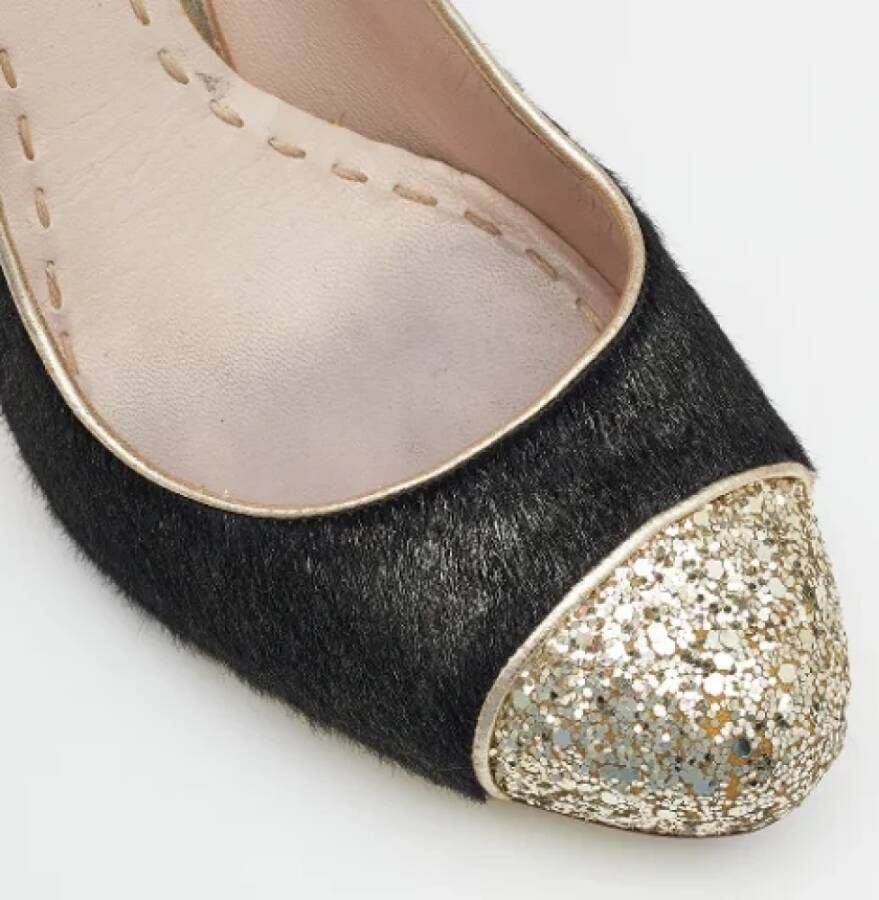Miu Pre-owned Fabric heels Black Dames