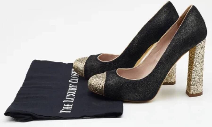 Miu Pre-owned Fabric heels Black Dames