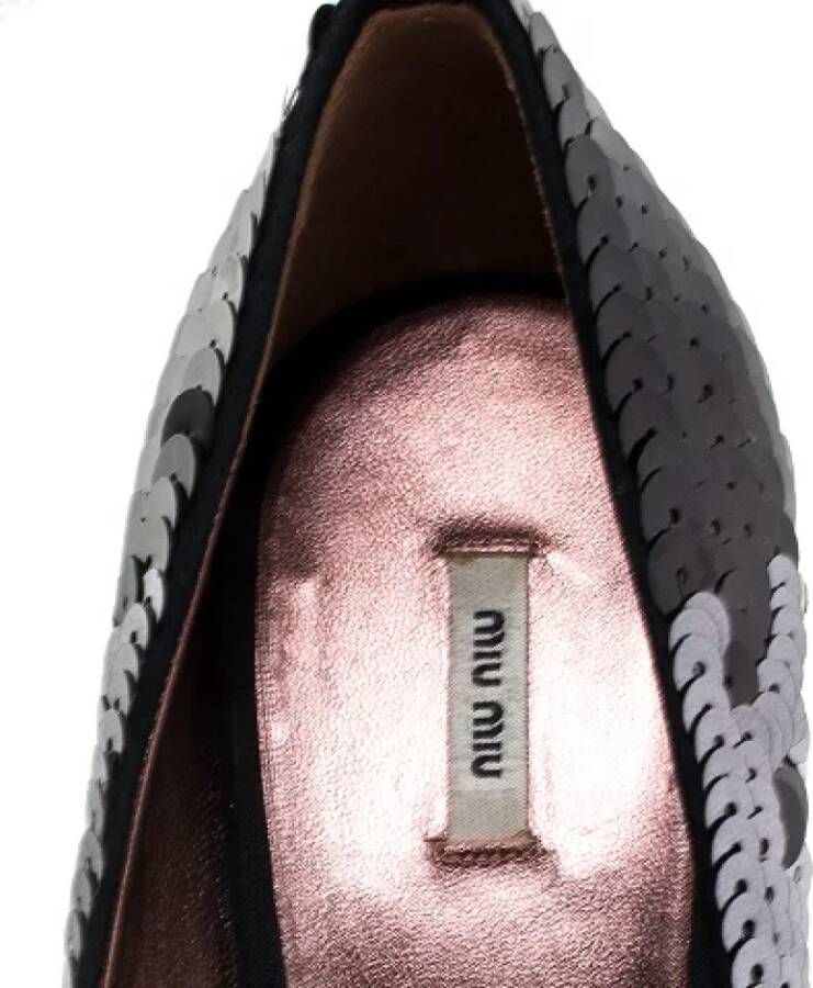 Miu Pre-owned Fabric heels Black Dames