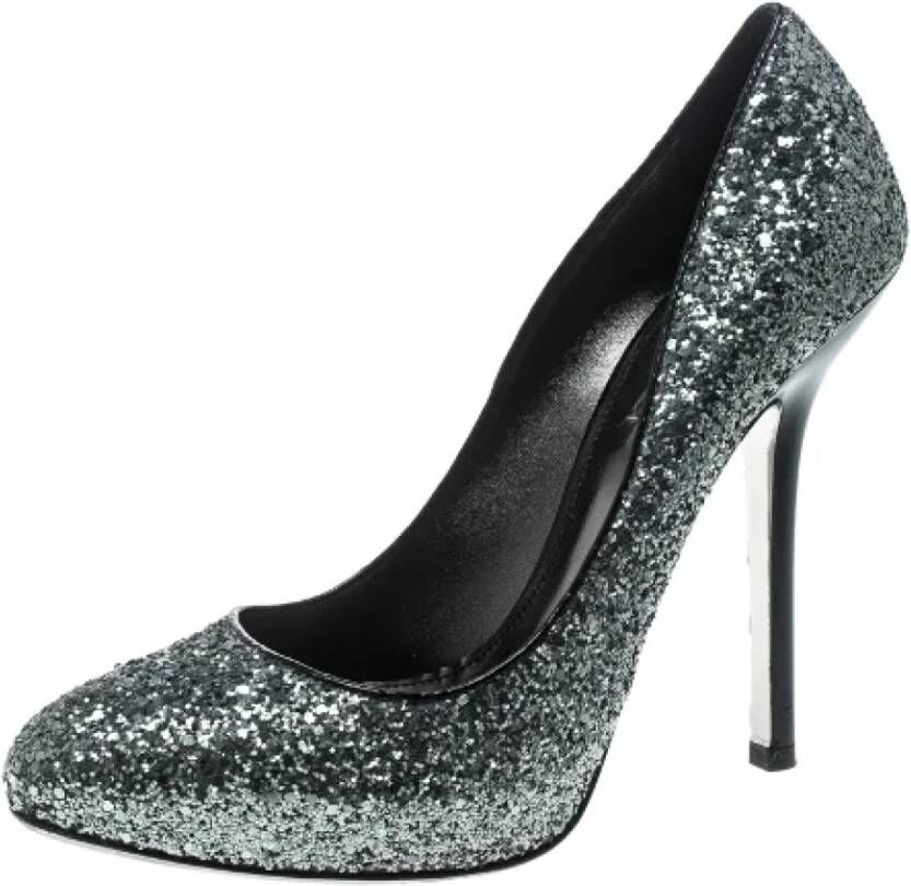 Miu Pre-owned Fabric heels Gray Dames