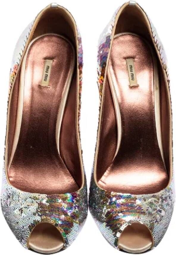 Miu Pre-owned Fabric heels Multicolor Dames