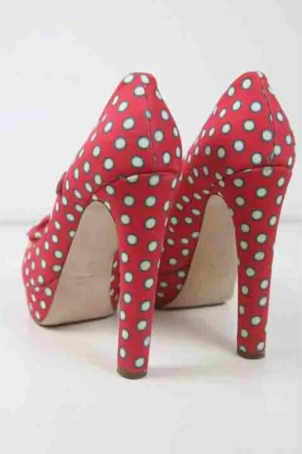 Miu Pre-owned Fabric heels Red Dames