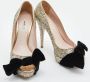 Miu Pre-owned Fabric heels Yellow Dames - Thumbnail 3