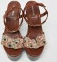 Miu Pre-owned Fabric sandals Brown Dames - Thumbnail 3